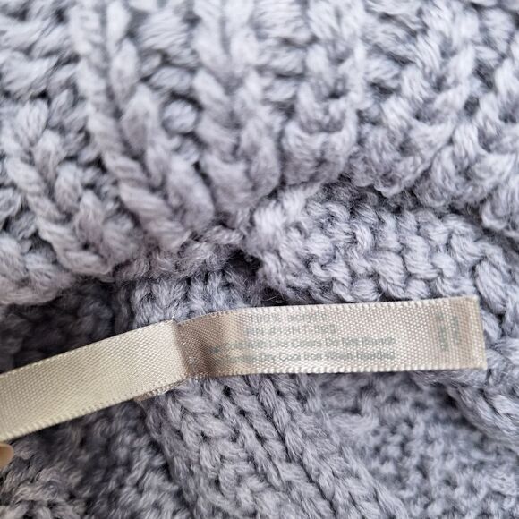 Charlotte Russe soft gray spike studded beanie hat knitted slouchy cap - Picture 6 of 8